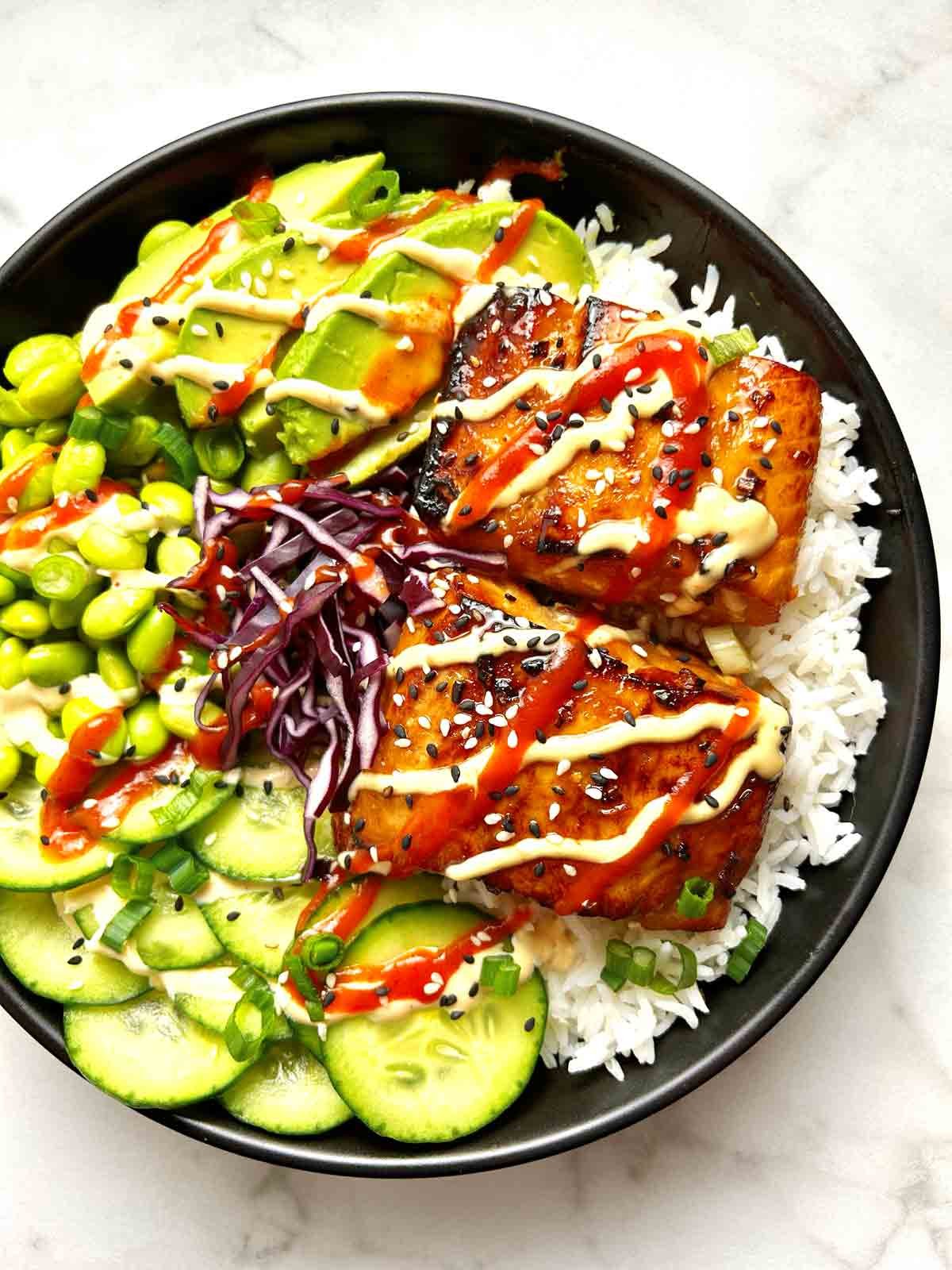 Grilled Salmon Bowl